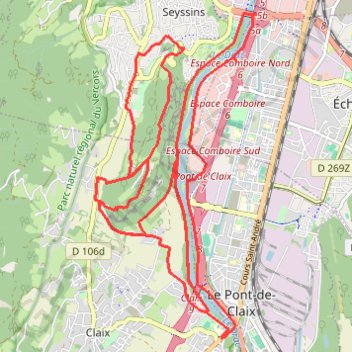 Itinéraire Boucle au fort de Comboire, distance, dénivelé, altitude, carte, profil, trace GPS