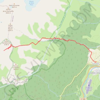 Itinéraire Col des hauts, distance, dénivelé, altitude, carte, profil, trace GPS