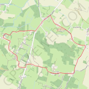 Itinéraire La giroflée, distance, dénivelé, altitude, carte, profil, trace GPS