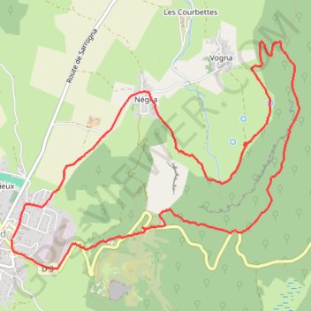 Itinéraire Rando Arinthod, distance, dénivelé, altitude, carte, profil, trace GPS