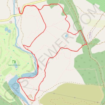 Itinéraire Forêt du Muy - l'Endre, distance, dénivelé, altitude, carte, profil, trace GPS