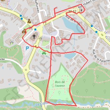 Itinéraire Le centre Bourg - Orvault, distance, dénivelé, altitude, carte, profil, trace GPS