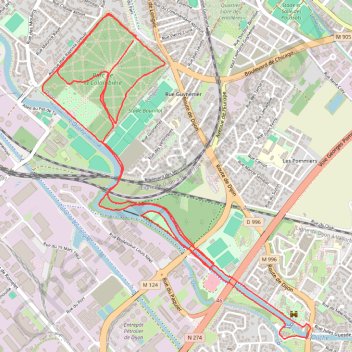 Itinéraire La coulée Verte, distance, dénivelé, altitude, carte, profil, trace GPS