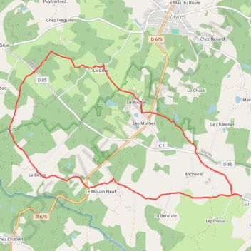 Itinéraire Rando saint bazile, distance, dénivelé, altitude, carte, profil, trace GPS