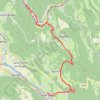 Itinéraire Ambérieux en bugey - Sault Brenaz, distance, dénivelé, altitude, carte, profil, trace GPS