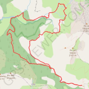 Itinéraire Col de Gleize Chaudun, distance, dénivelé, altitude, carte, profil, trace GPS