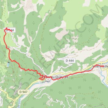 Itinéraire De Ville-Vieille à Rochebrune -J1 - 2H45, distance, dénivelé, altitude, carte, profil, trace GPS