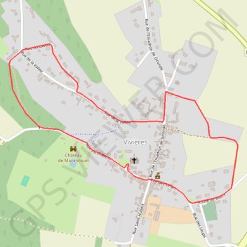 Itinéraire Les cheveux de Sainte Clotilde, distance, dénivelé, altitude, carte, profil, trace GPS
