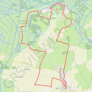 Itinéraire La Garette-Sansais, distance, dénivelé, altitude, carte, profil, trace GPS