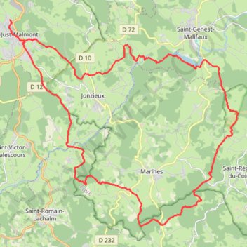 Itinéraire Pom_40_Chaussitre-16664215, distance, dénivelé, altitude, carte, profil, trace GPS