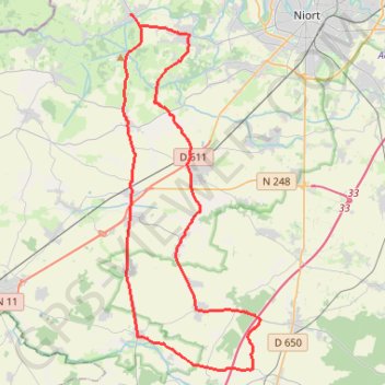 Itinéraire Le Fenestreau Venise Verte, distance, dénivelé, altitude, carte, profil, trace GPS