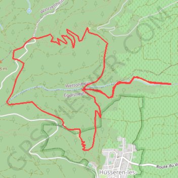 Itinéraire Balade Eguisheim, distance, dénivelé, altitude, carte, profil, trace GPS