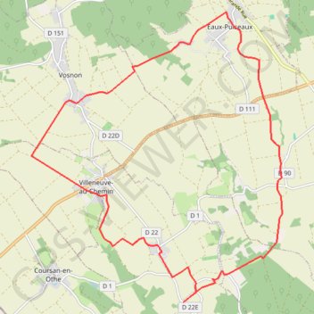 Itinéraire Rando à partir des Eaux puiseaux, distance, dénivelé, altitude, carte, profil, trace GPS
