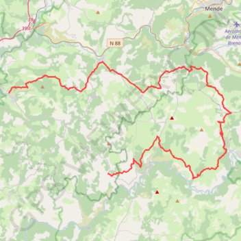 Itinéraire Tour du Causse Sauveterre. De La Canourgue à Laval-du-Tarn (Lozère), distance, dénivelé, altitude, carte, profil, trace GPS