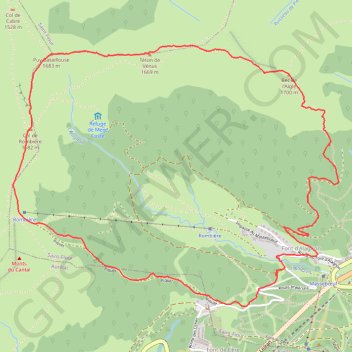 Itinéraire Bataillouse-venus-bec, distance, dénivelé, altitude, carte, profil, trace GPS