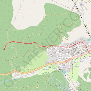 Itinéraire Montgenèvre - Rocher Diseur en Aller-Retour, distance, dénivelé, altitude, carte, profil, trace GPS
