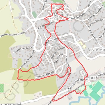 Itinéraire reconnaissance Circuit Bleu Balade du journal, distance, dénivelé, altitude, carte, profil, trace GPS