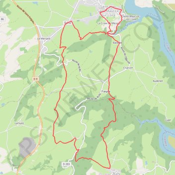 Itinéraire Autour des Gorges de la Loire - Sur le pas des pèlerins - Saint-Jean-Saint-Maurice-sur-Loire, distance, dénivelé, altitude, carte, profil, trace GPS