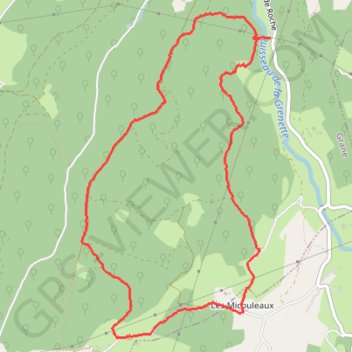 Itinéraire Les Micouleaux, distance, dénivelé, altitude, carte, profil, trace GPS