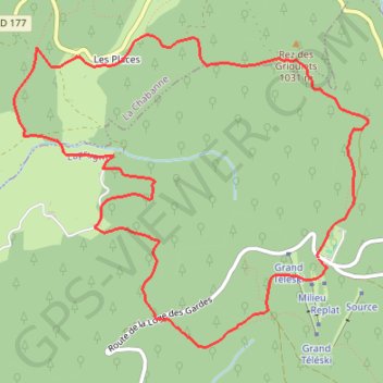 Itinéraire Autour de la Goutte Pourrie, distance, dénivelé, altitude, carte, profil, trace GPS