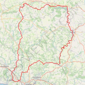 Itinéraire Parcours 200km, distance, dénivelé, altitude, carte, profil, trace GPS