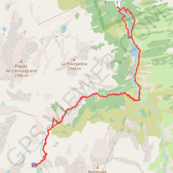 Itinéraire Refuge du Larribet, distance, dénivelé, altitude, carte, profil, trace GPS