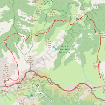 Itinéraire mantetbastiments, distance, dénivelé, altitude, carte, profil, trace GPS