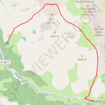 Itinéraire Pic du Lac Blanc, distance, dénivelé, altitude, carte, profil, trace GPS