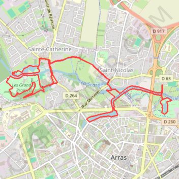 Itinéraire Ligne 1, distance, dénivelé, altitude, carte, profil, trace GPS