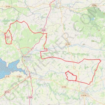 Itinéraire TM2025 ET1 Sartilly-Isigny-19441121, distance, dénivelé, altitude, carte, profil, trace GPS