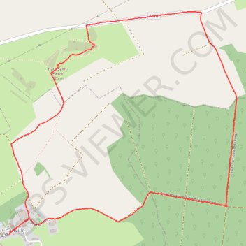 Itinéraire Chanville - Mont Saint-Pierre, distance, dénivelé, altitude, carte, profil, trace GPS