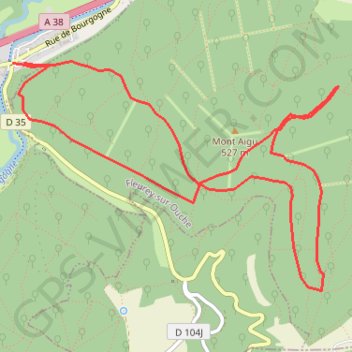 Itinéraire La Roche d'Anse, distance, dénivelé, altitude, carte, profil, trace GPS