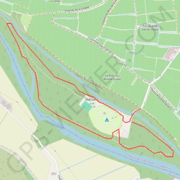 Itinéraire Islon Saint Luc - Châteauneuf du Pape, distance, dénivelé, altitude, carte, profil, trace GPS