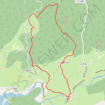 Itinéraire La Lauze, distance, dénivelé, altitude, carte, profil, trace GPS