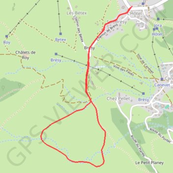 Itinéraire La boucle de Gron, distance, dénivelé, altitude, carte, profil, trace GPS