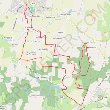 Itinéraire 6K5Uu, distance, dénivelé, altitude, carte, profil, trace GPS