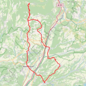 Itinéraire La montagne de Lure, distance, dénivelé, altitude, carte, profil, trace GPS