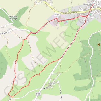 Itinéraire Gorges de l'Allier - Le Breuil, distance, dénivelé, altitude, carte, profil, trace GPS