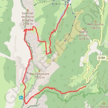 Itinéraire Une traversée du Grand Veymont - Gresse-en-Vercors, distance, dénivelé, altitude, carte, profil, trace GPS
