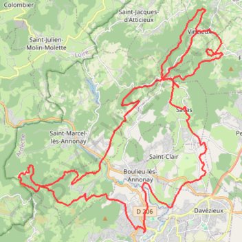 Itinéraire Sortie à vélo l'après-midi, distance, dénivelé, altitude, carte, profil, trace GPS