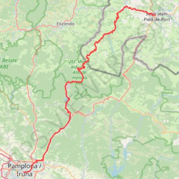 Itinéraire Cruze Frontera, distance, dénivelé, altitude, carte, profil, trace GPS