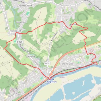 Itinéraire Rieux - Le Roc et l'eau, distance, dénivelé, altitude, carte, profil, trace GPS