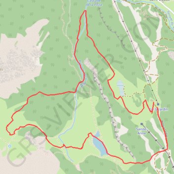 Itinéraire Lac du Miroir, distance, dénivelé, altitude, carte, profil, trace GPS