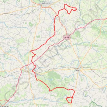 Itinéraire TM2025 ET4 St Jean D'elle Sourdeval V2-19423570, distance, dénivelé, altitude, carte, profil, trace GPS