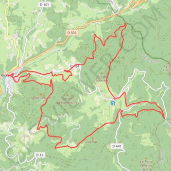 Itinéraire Le Velay des 3 Rivières - Clavas - Riotord, distance, dénivelé, altitude, carte, profil, trace GPS
