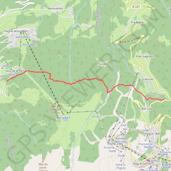 Itinéraire Sentiers des Mairiers, distance, dénivelé, altitude, carte, profil, trace GPS