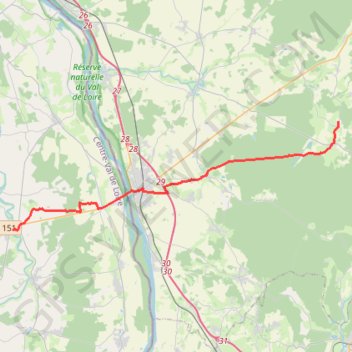 Itinéraire 18 Sancergues-Mauvrain: 25.50 km, distance, dénivelé, altitude, carte, profil, trace GPS