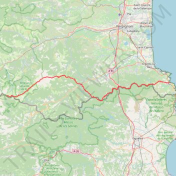 Itinéraire HRP-103km-IBP572-hiking, distance, dénivelé, altitude, carte, profil, trace GPS