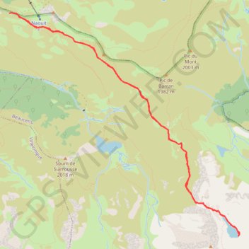 Itinéraire Lac de Bassia, distance, dénivelé, altitude, carte, profil, trace GPS