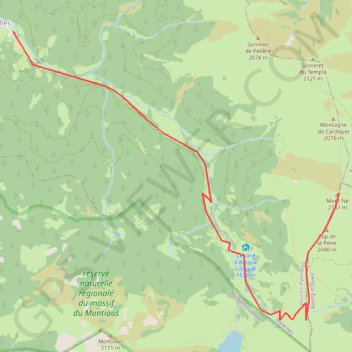Itinéraire Rando raquette au Mont Né, distance, dénivelé, altitude, carte, profil, trace GPS